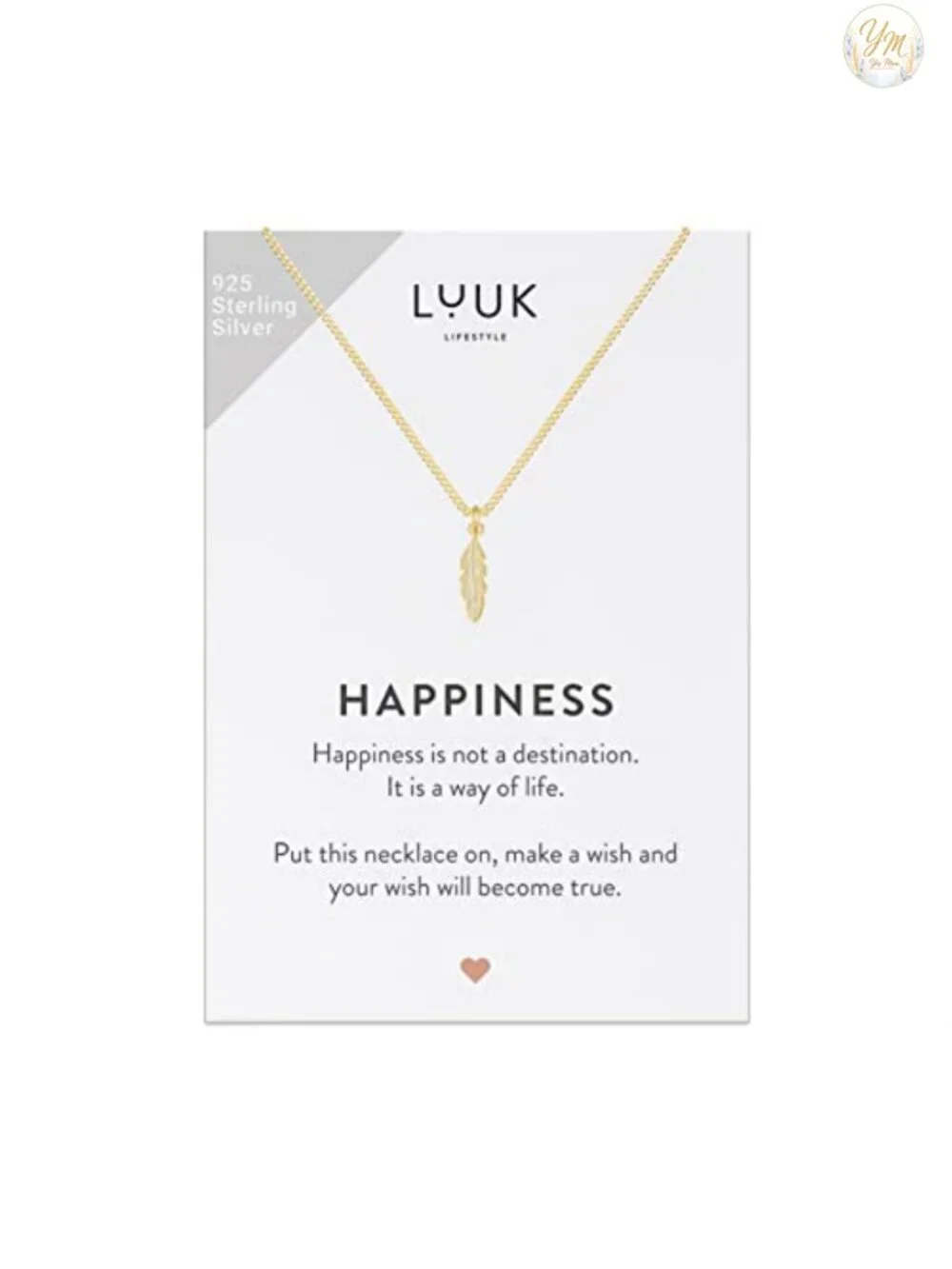 Sterling Silver Feather Pendant Necklace, 20 Inch Chain, Gift